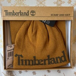 Timberland Unisex Reversible Hat & Scarf Set, NWT!